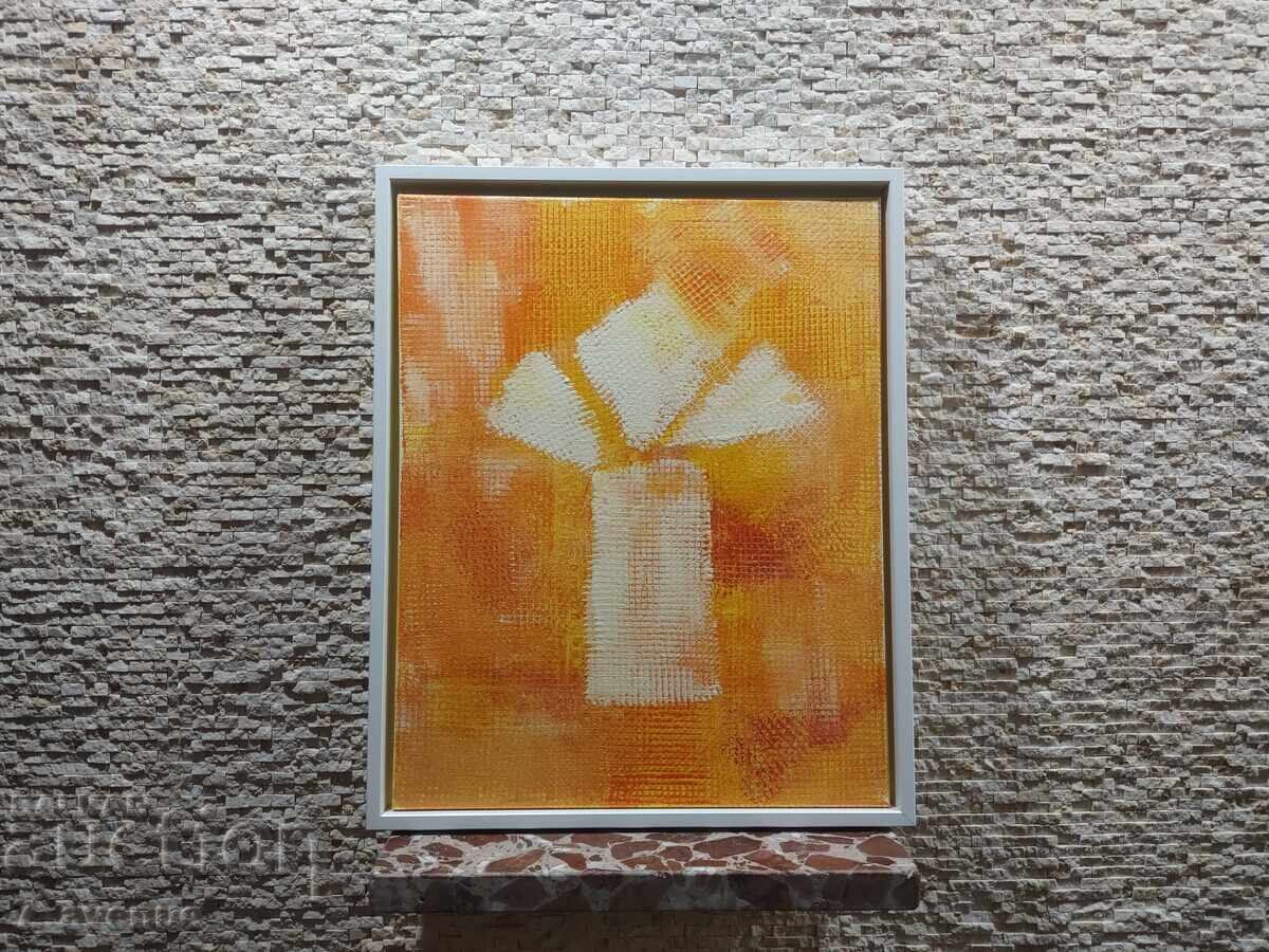 Author's painting acrylic on canvas, authentic, 40/50 cm Author's painting acrylic on canvas, authentic, 40/50 cm