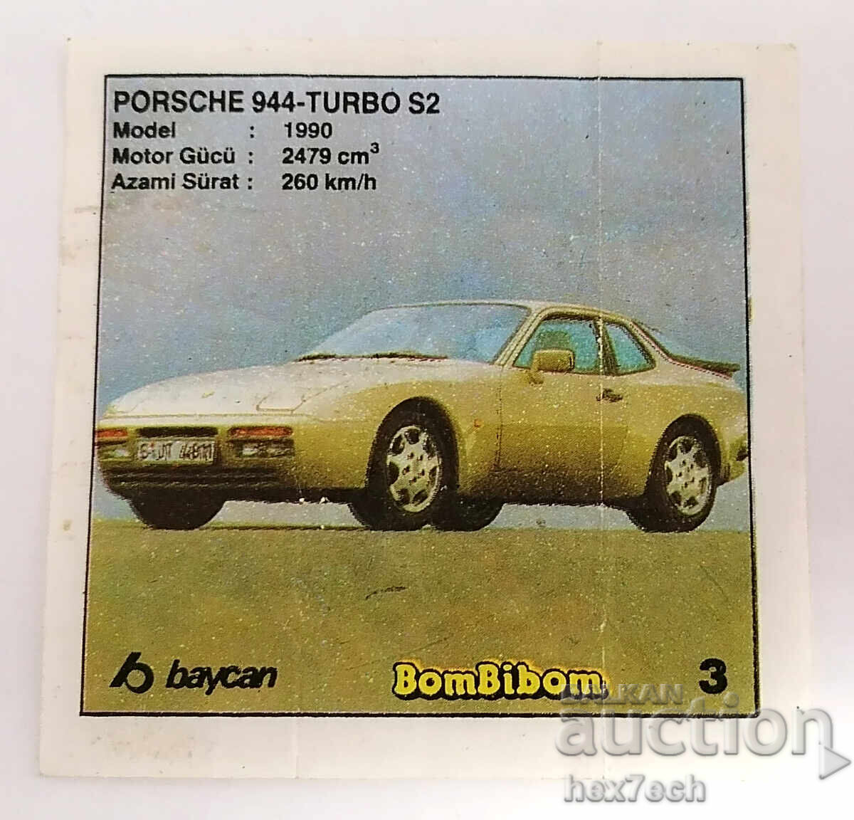 ❤️ ⭐ Picture BomBibom 1-60 3 Porsche 944-Turbo S2 ⭐ ❤️