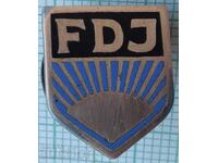 17810 - FDJ Free German Youth GDR Germany - enamel screw