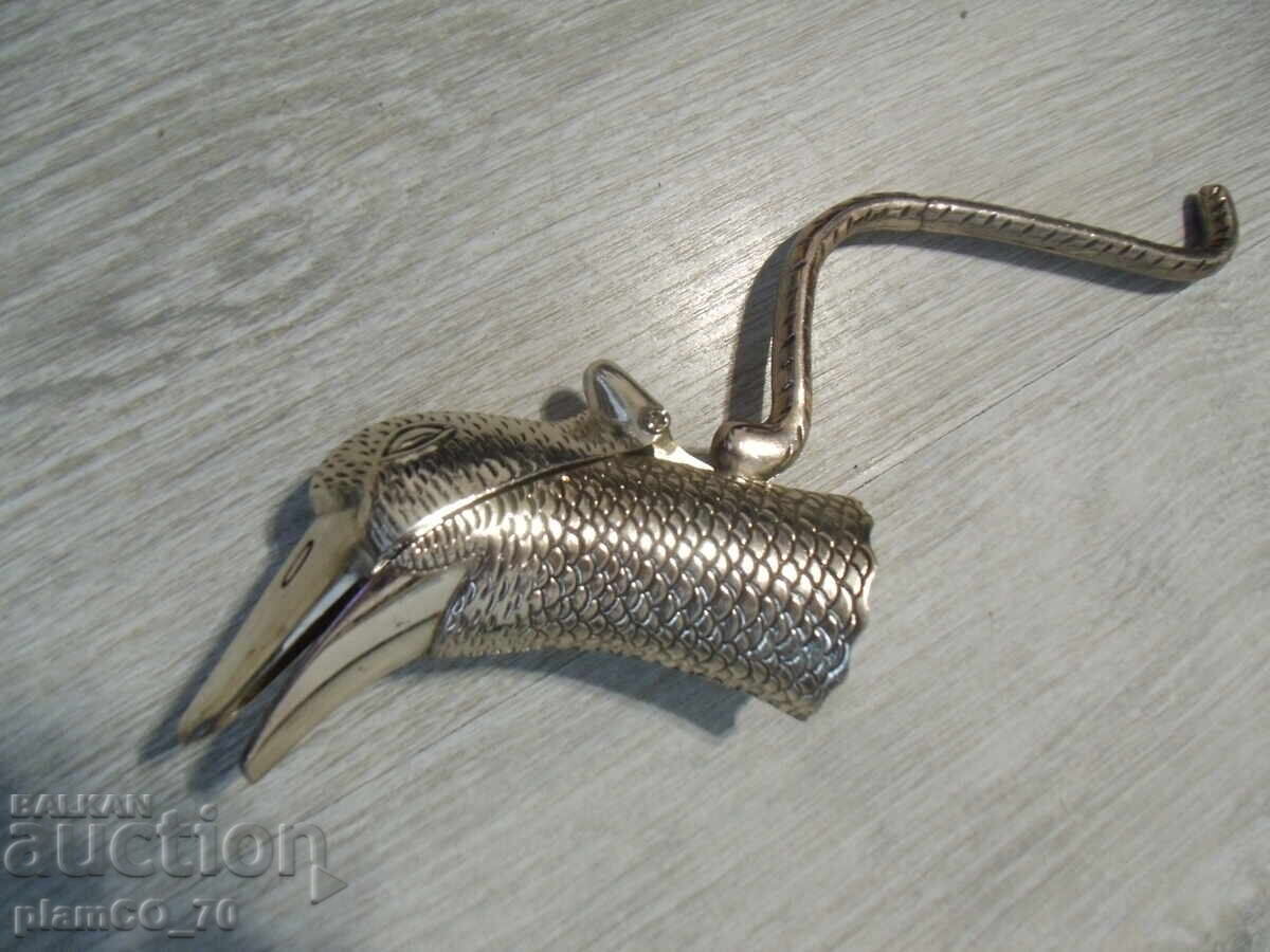 No.*7839 old metal tip from a decanter / carafe / bottle - 5 No.*7839 old metal tip from a decanter / carafe / bottle - 5