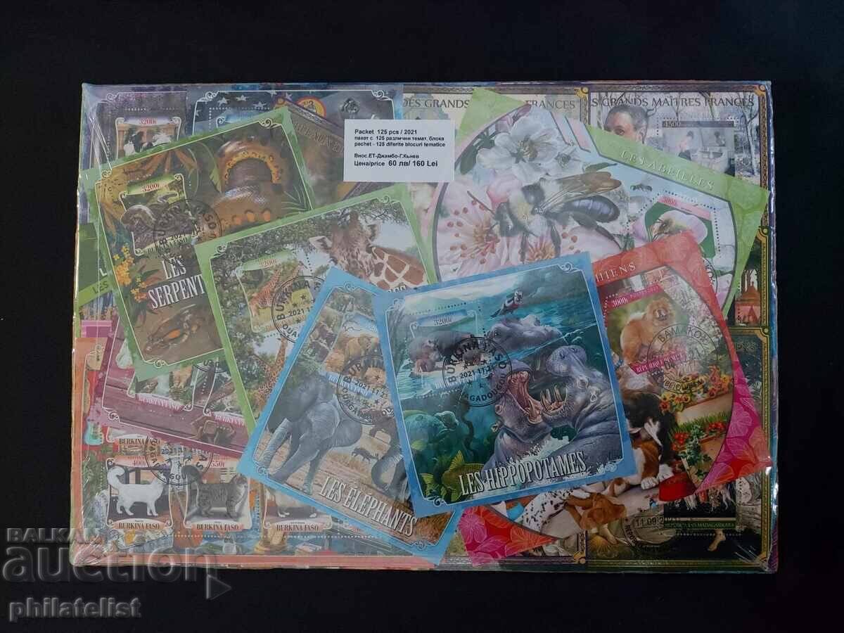 Auction Pack of 125 blocks - African countries, various, thematic Auction Pack of 125 blocks - African countries, various, thematic