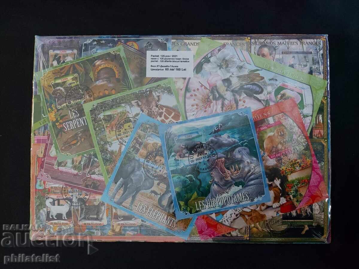 Auction Pack of 125 blocks - African countries, various, thematic Auction Pack of 125 blocks - African countries, various, thematic