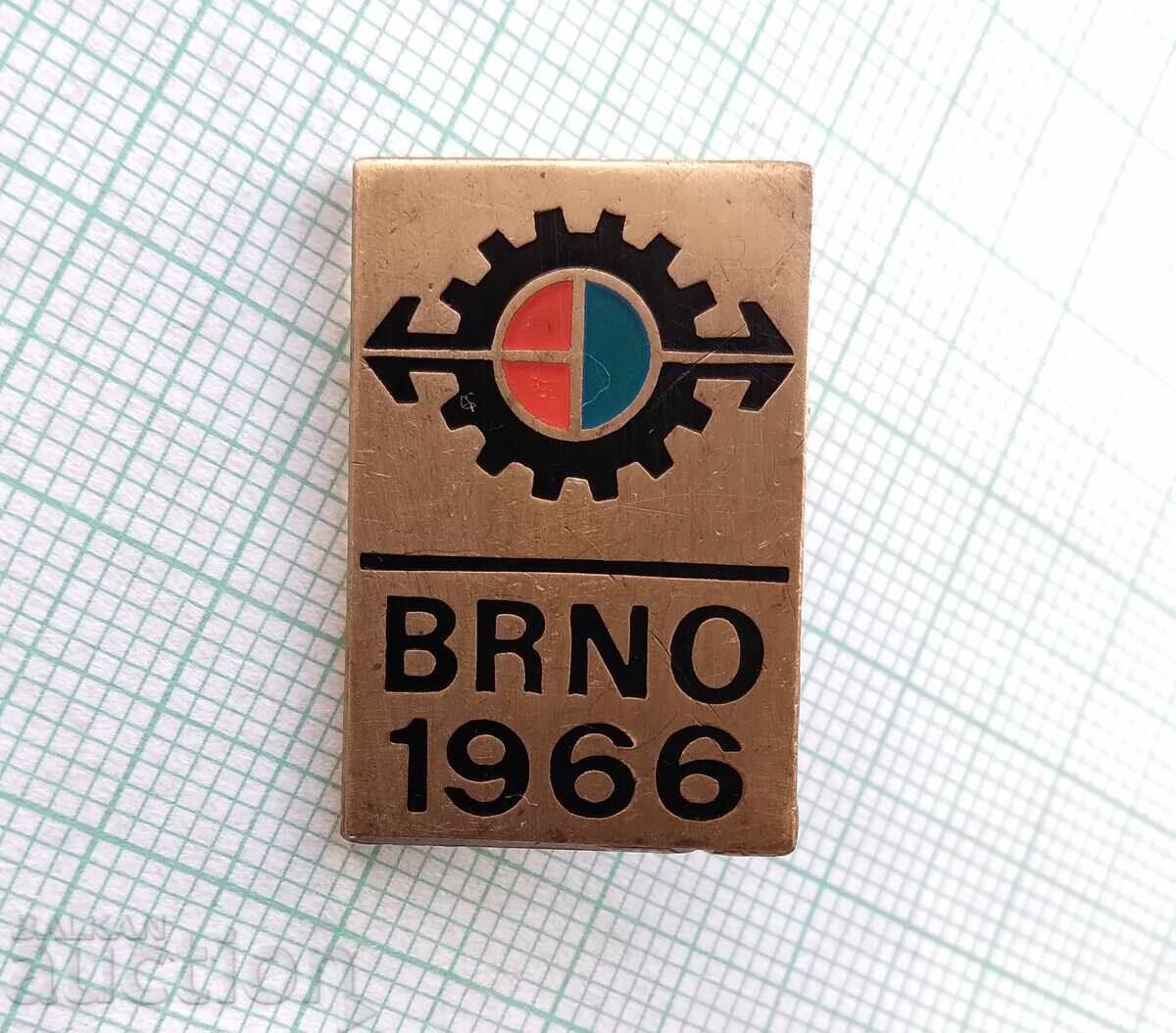 17817 Badge - Brno 1966 Czechoslovakia - bronze enamel with price 2.00 BGN | € 1.02 17817 Badge - Brno 1966 Czechoslovakia - bronze enamel with price 2.00 BGN | € 1.02