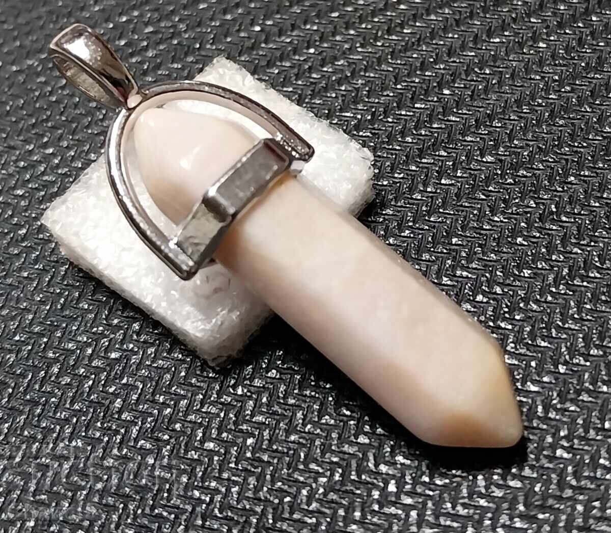 MILK AGATE MEDALLION (939) with price 12.00 BGN | € 6.14 MILK AGATE MEDALLION (939) with price 12.00 BGN | € 6.14