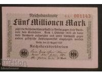 5 million marks Germany 1923 5 million mark, 1923 UNC