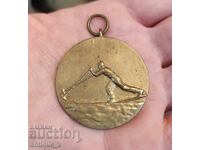 Rare Tsar's Medal - First Military Ski Competitions - 1942