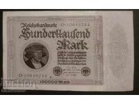 100,000 Marks Germany 1923, 100,000 mark 1923, VF