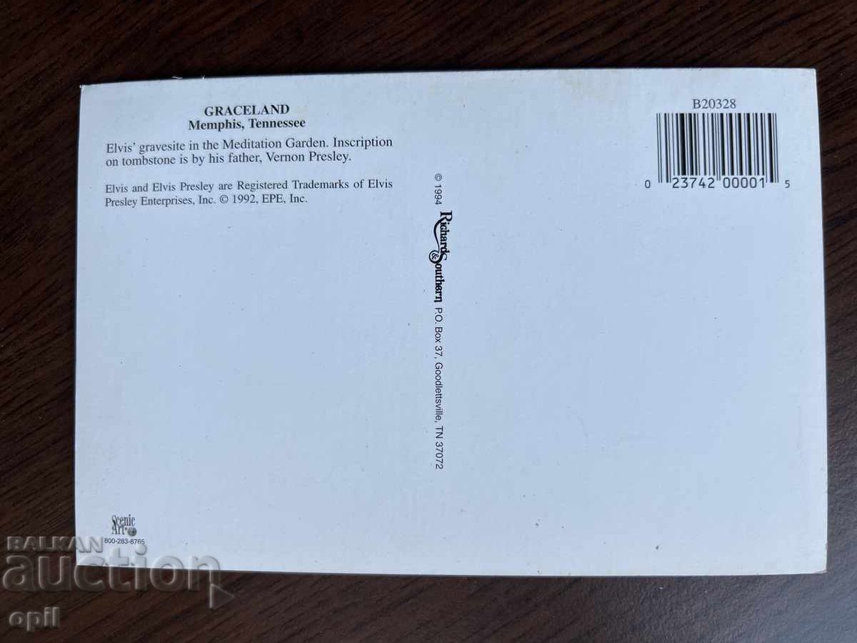 Bătrânul card-Elvis Presley cu preț 1.00 BGN | € 0.51
