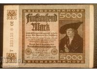 5.000 de mărci Germania 1922, 5.000 de mărci Germania 1922, VF