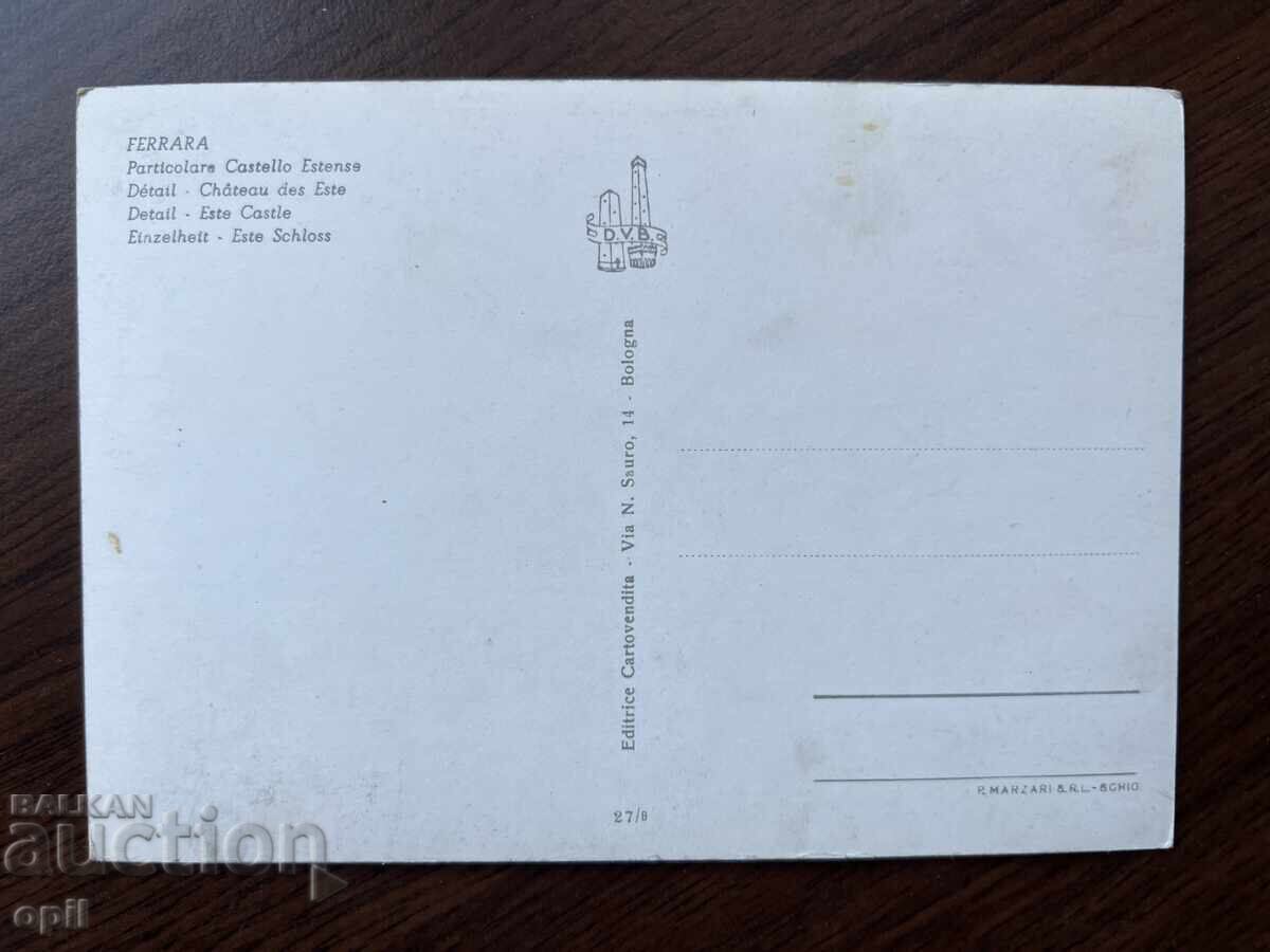 Old Card-Ferrara with price 0.50 BGN | € 0.26 Old Card-Ferrara with price 0.50 BGN | € 0.26