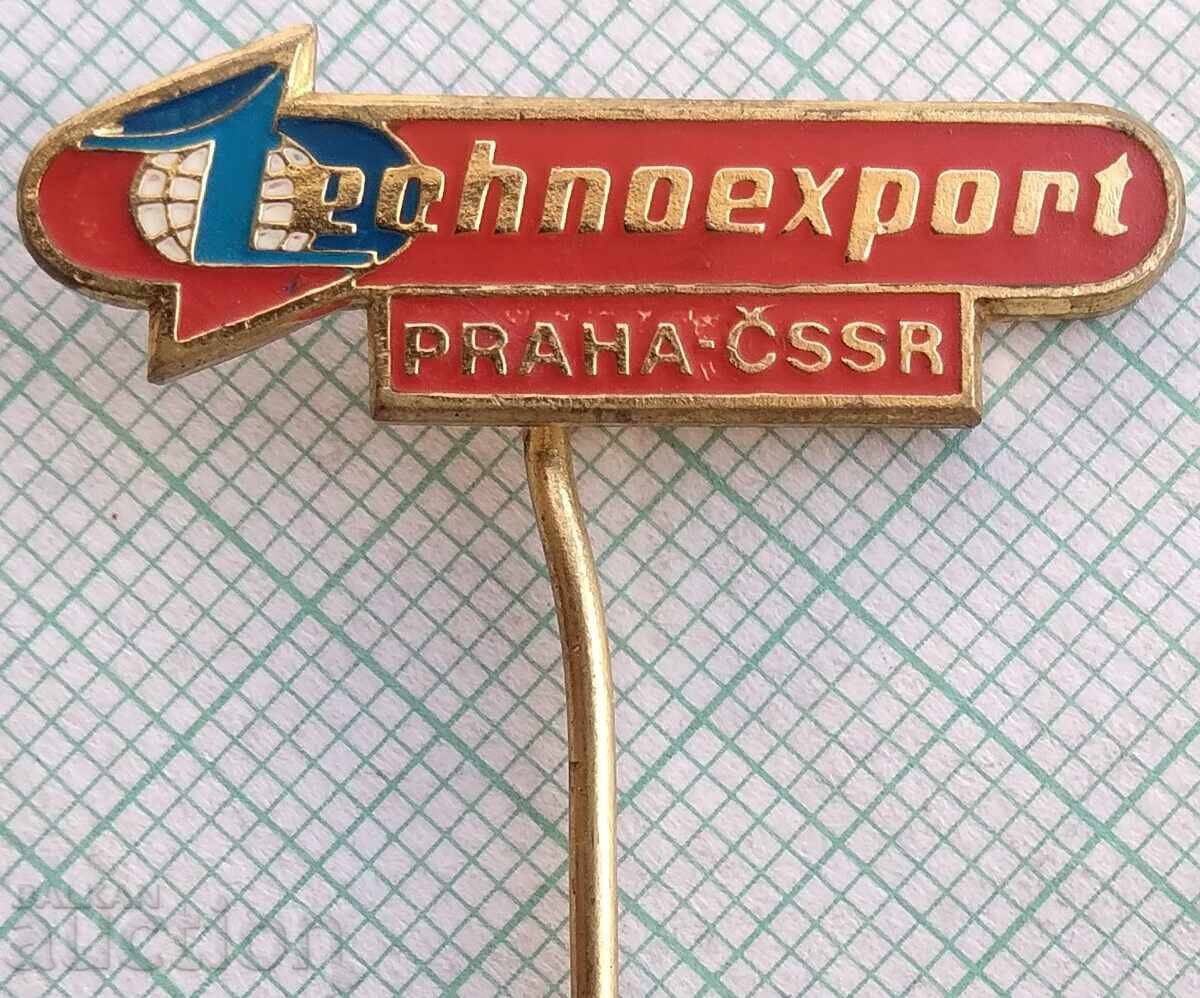 17825 Badge - Technoexport Prague Czechoslovakia