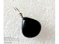 MEDALLION with BLACK ONYX AND SILVER 925 (943)