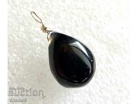 MEDALLION with BLACK ONYX AND SILVER 925 (944)