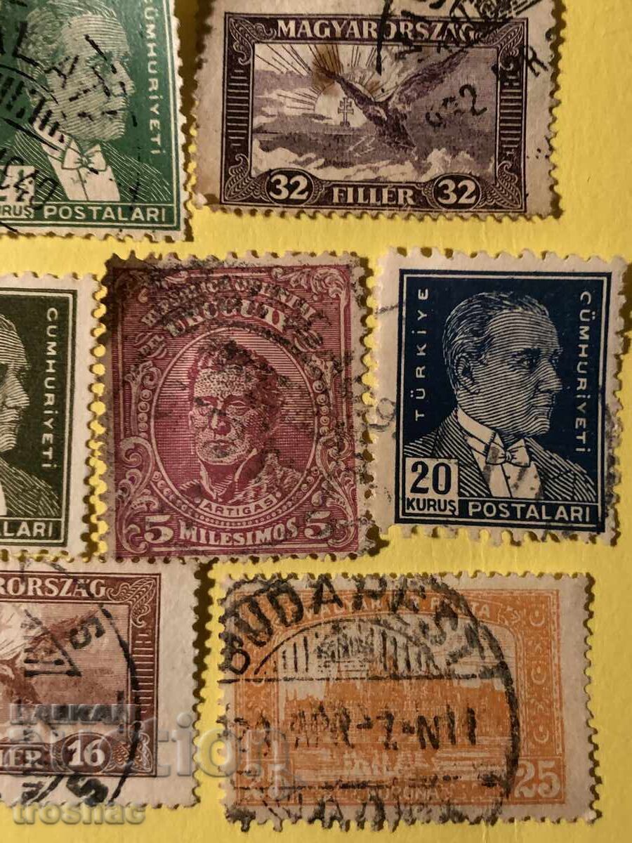 Παρτίδα 12 παλαιών οθωμανικών γραμματοσήμων - 5