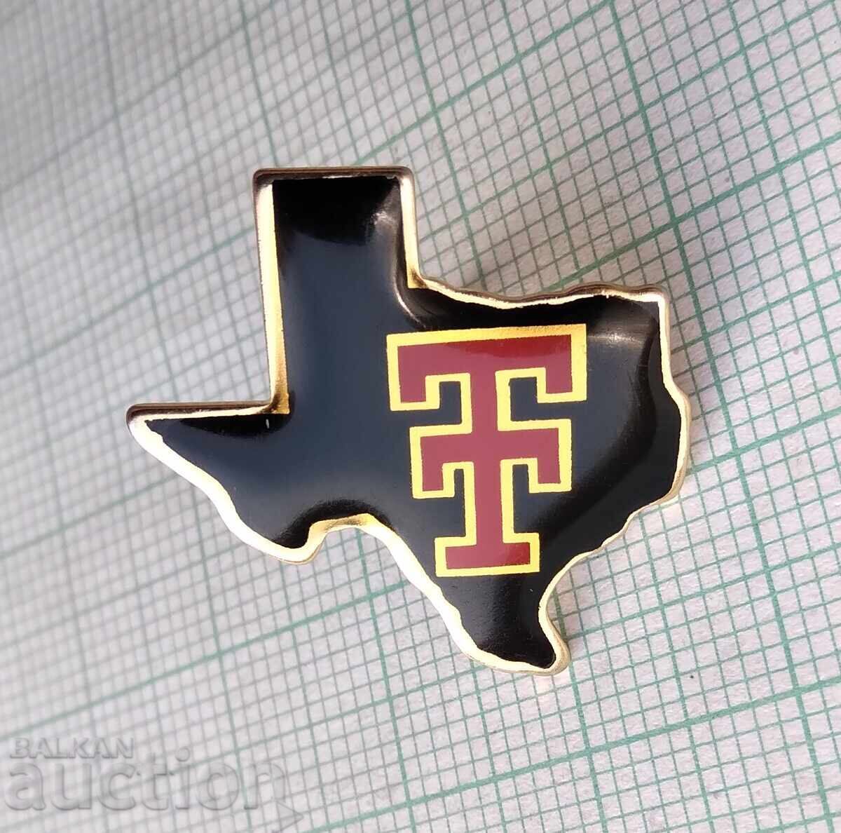 17840 - TT Texas Tech University USA - state map with price 3.00 BGN | € 1.53