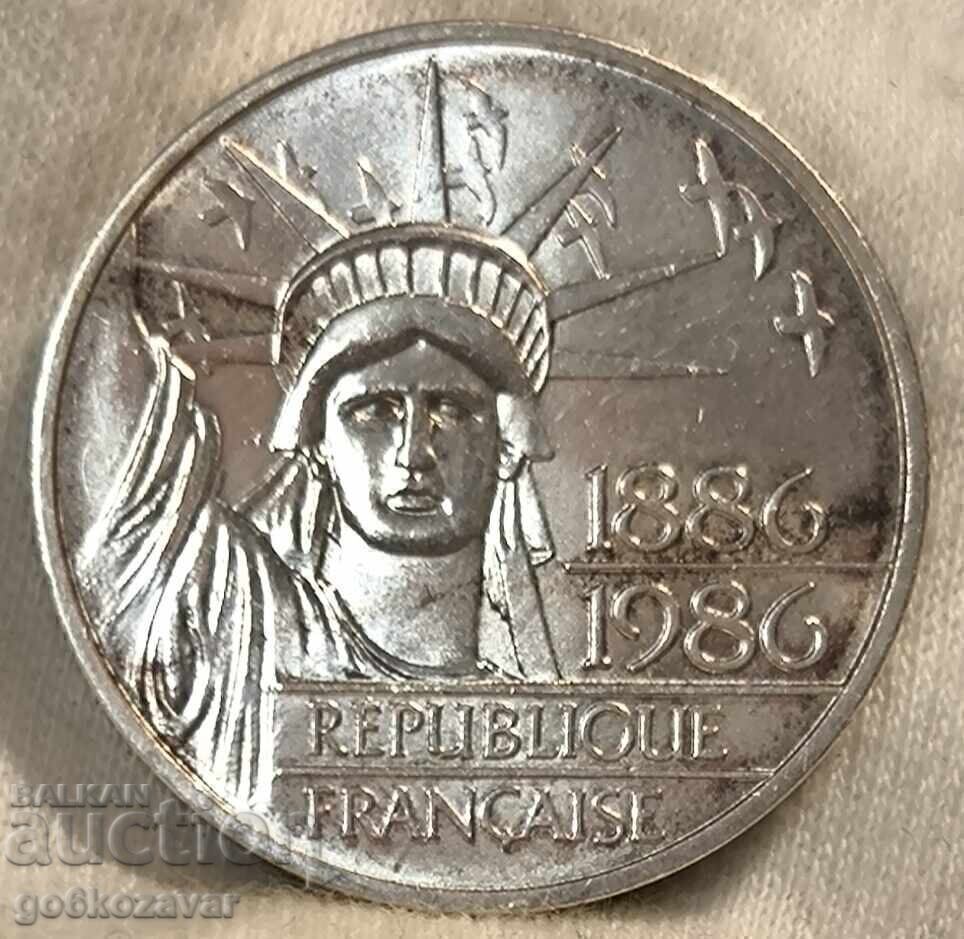 Livrarea Franta 100 franci 1986 Argint ! UNC! 30g 0.900