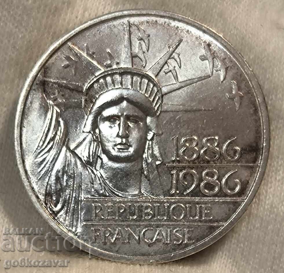 Franta 100 franci 1986 Argint ! UNC! 30g 0.900