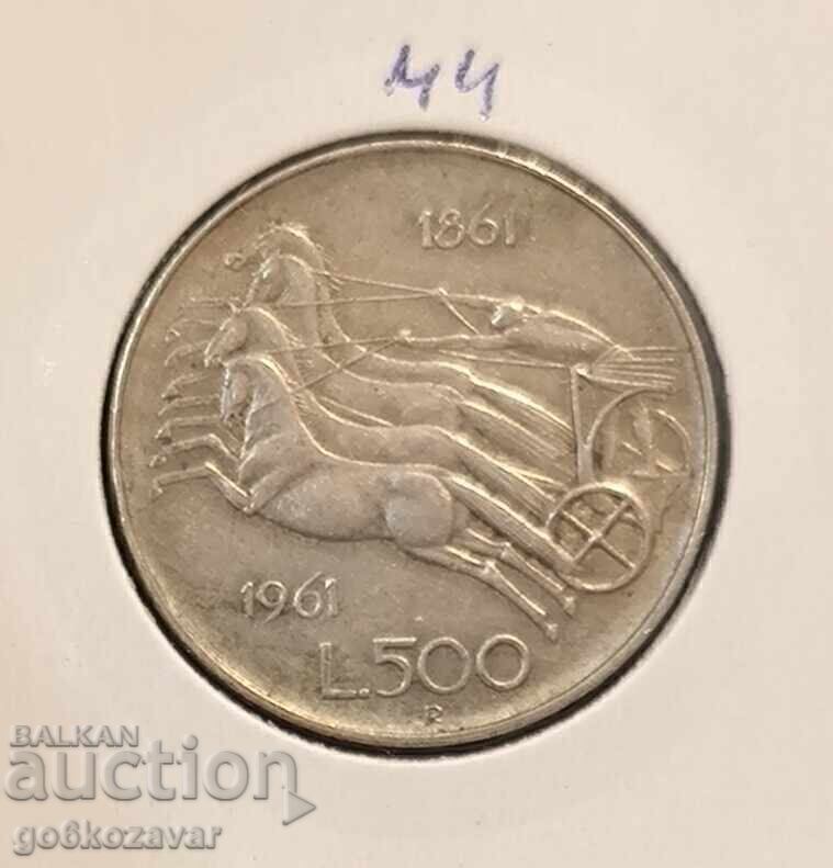 Ιταλία 500 λίρες 1961 Ασήμι! με τιμή € 35.00 | 68.45 BGN