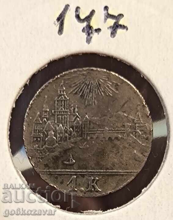 Γερμανία Frankfurt 1 Kreuzer 1839 Ασημί ! R top coin R Γερμανία Frankfurt 1 Kreuzer 1839 Ασημί ! R top coin R