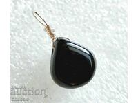 MEDALLION with BLACK ONYX AND SILVER 925 (945)