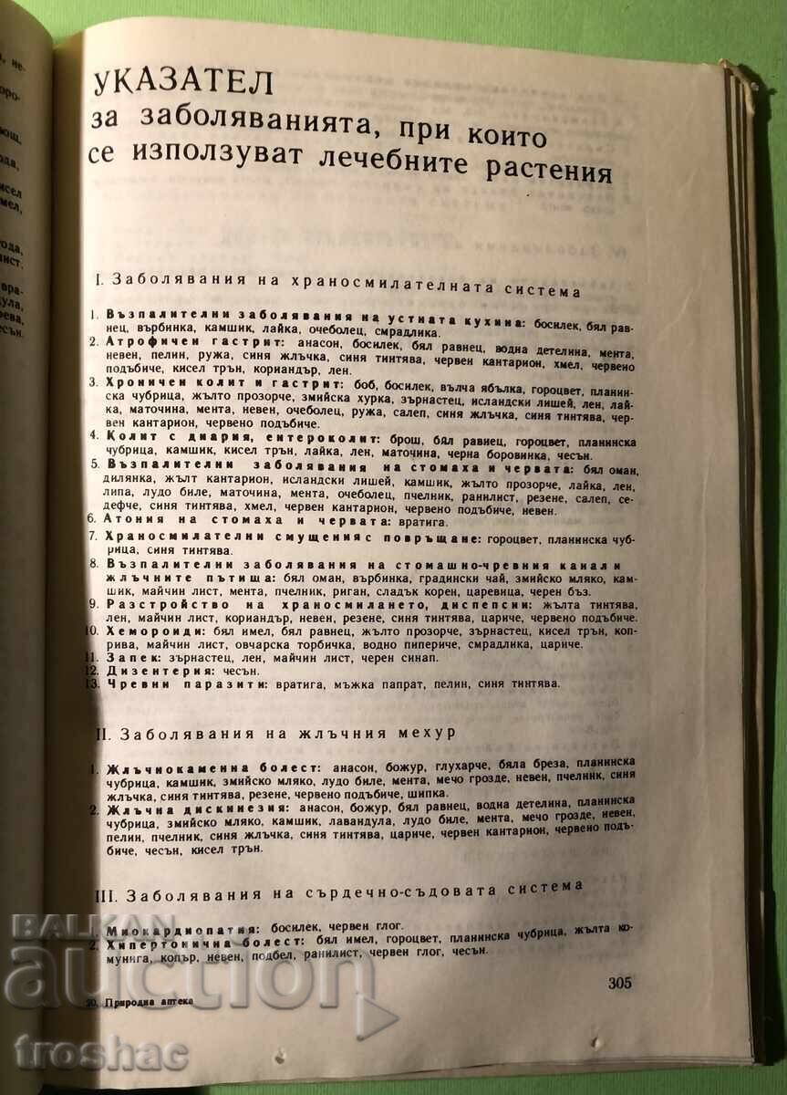 Old Book Natural Pharmacy / D.Pamukov H.Akhtardzhiev - 6 Old Book Natural Pharmacy / D.Pamukov H.Akhtardzhiev - 6