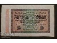 20,000 marks Germany 1923, 20,000 mark Germany, XF