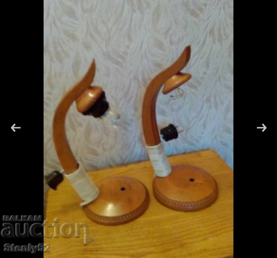 2 old wooden lamps, for additional use. with price 20.00 BGN | € 10.23 2 old wooden lamps, for additional use. with price 20.00 BGN | € 10.23
