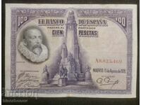 100 песети Испания 1928 г. 100 pesetas Spain, VF