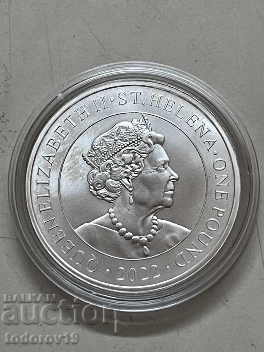 Livrarea 1 oz de argint dolar comercial britanic - 2022 Livrarea 1 oz de argint dolar comercial britanic - 2022