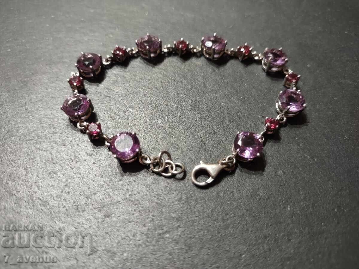 Auction Silver bracelet, 925, amethyst and others 21.01.2025 Auction Silver bracelet, 925, amethyst and others 21.01.2025