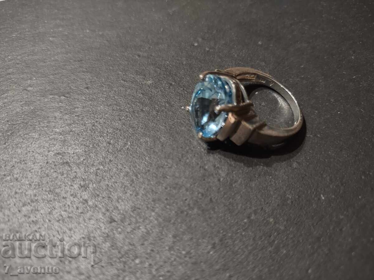 Silver ring with topaz, size 61, 925 sample, 21.01.2025 with price 120.00 BGN | € 61.36 Silver ring with topaz, size 61, 925 sample, 21.01.2025 with price 120.00 BGN | € 61.36