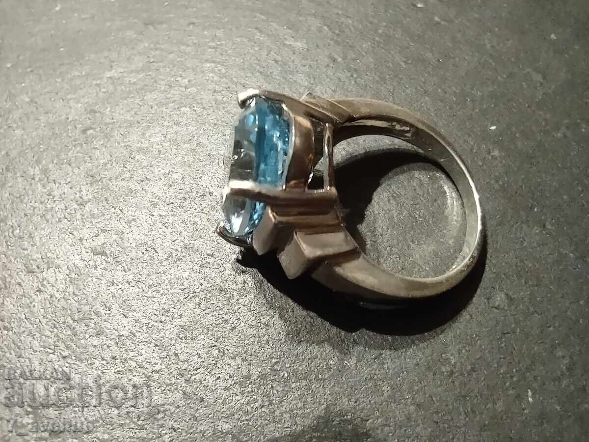 Silver ring with topaz, size 61, 925 sample, 21.01.2025 - 7 Silver ring with topaz, size 61, 925 sample, 21.01.2025 - 7