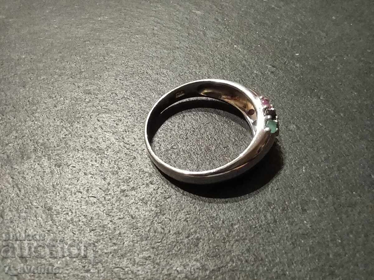 Delivery of Silver ring with Ruby Sapphire Emerald, 21.01.2025 Delivery of Silver ring with Ruby Sapphire Emerald, 21.01.2025
