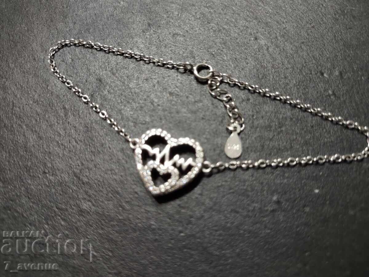 Auction Silver bracelet, 925, pebbles 21.01.2025 Auction Silver bracelet, 925, pebbles 21.01.2025