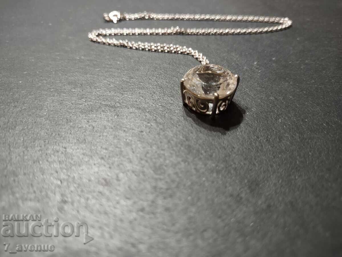 Silver necklace with medallion, 925 sterling silver, 21.01.2025 with price 199.00 BGN | € 101.75 Silver necklace with medallion, 925 sterling silver, 21.01.2025 with price 199.00 BGN | € 101.75