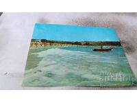 Postcard Sozopol The beach of the Kavatsite camping 1983