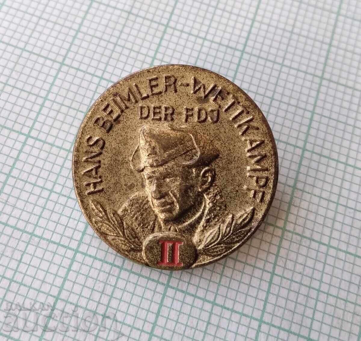 17862 Sports badge - Hans Beimler Wettkamf II GDR Germany with price 2.00 BGN | € 1.02 17862 Sports badge - Hans Beimler Wettkamf II GDR Germany with price 2.00 BGN | € 1.02