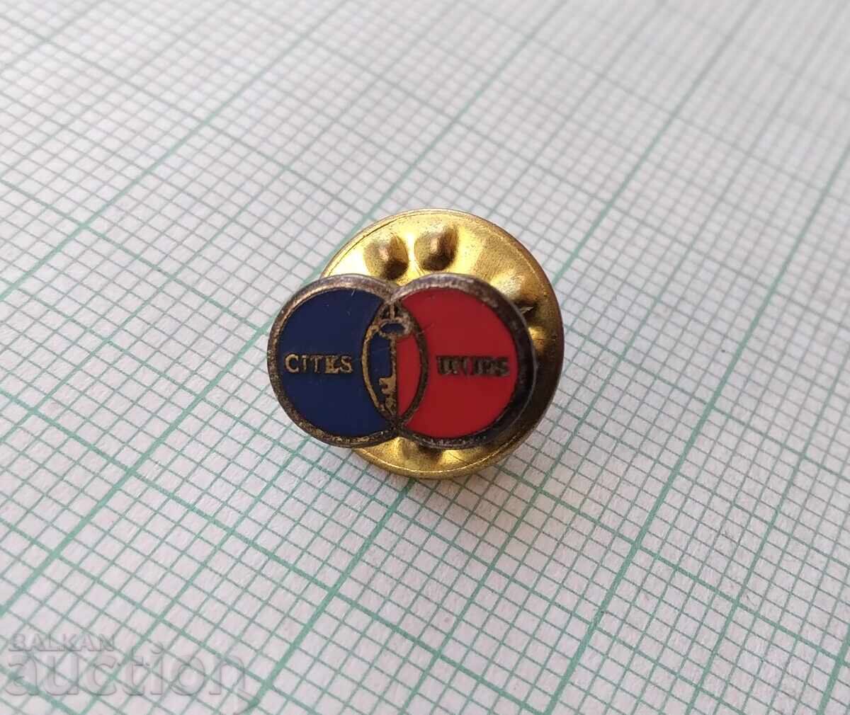 17863 Badge - Cités Unies France with price 1.00 BGN | € 0.51 17863 Badge - Cités Unies France with price 1.00 BGN | € 0.51