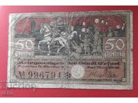 Bancnota-Germania-Thuringia-Erfurt-50 pfennig 1918