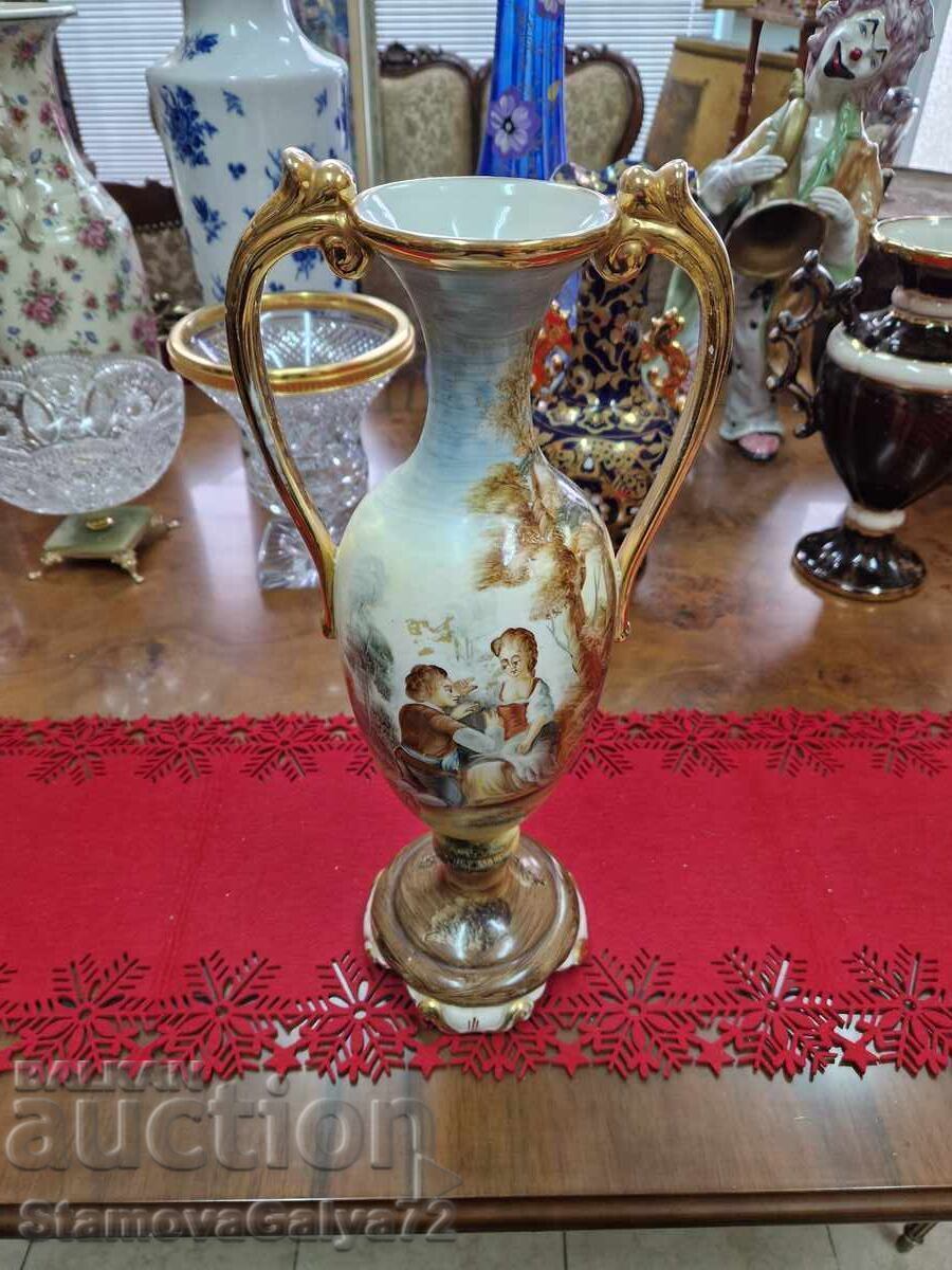 Μοναδικό πορσελάνινο πορτογαλικό βάζο αντίκες με τιμή 227.00 BGN | € 116.06 Μοναδικό πορσελάνινο πορτογαλικό βάζο αντίκες με τιμή 227.00 BGN | € 116.06