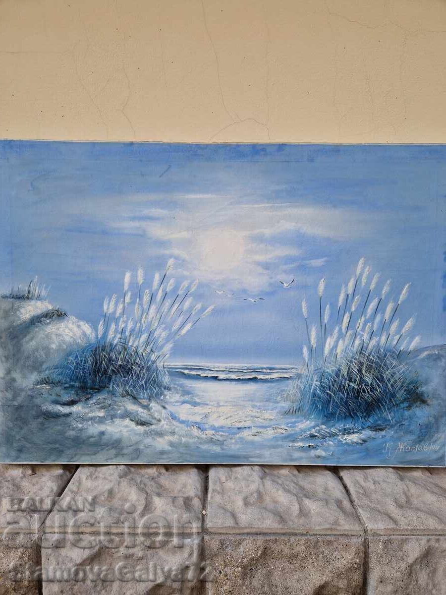 Auction  Kiril Zhostov - Superb large oil painting on canvas