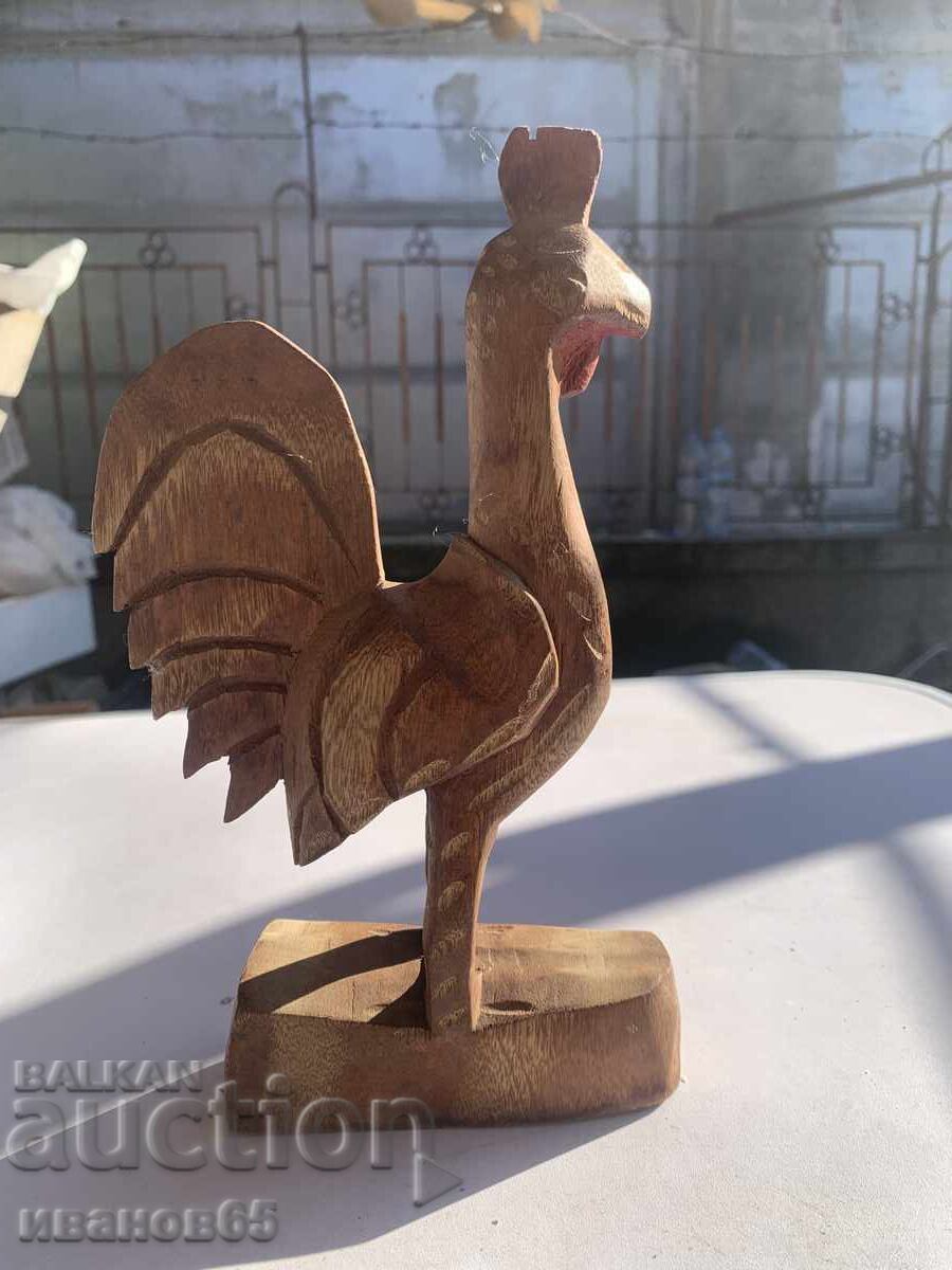 figură de lemn a unui cocoș cu preț 25.00 BGN | € 12.78 figură de lemn a unui cocoș cu preț 25.00 BGN | € 12.78