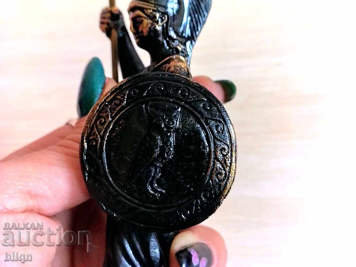 Delivery of Great Old Bronze Statuette of Athena-Pallas Delivery of Great Old Bronze Statuette of Athena-Pallas