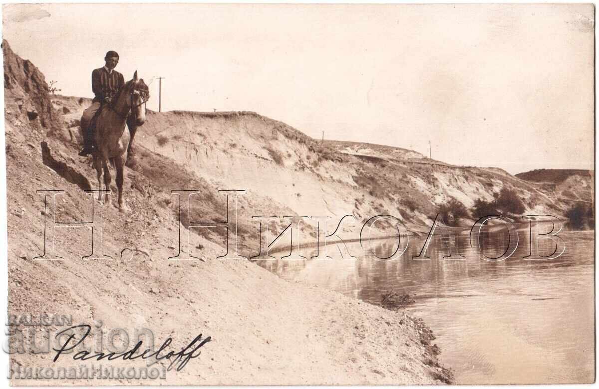 1929 OLD PHOTO HORSE RIDING PANDELOV D282 1929 OLD PHOTO HORSE RIDING PANDELOV D282