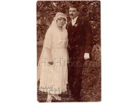 1921 OLD PHOTOGRAPH TATAR PAZARDZHIK COUPLE D286