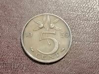 1950 5 cents Netherlands