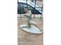 OLD BULGARIAN PORCELAIN BALLERINA FIGURINE