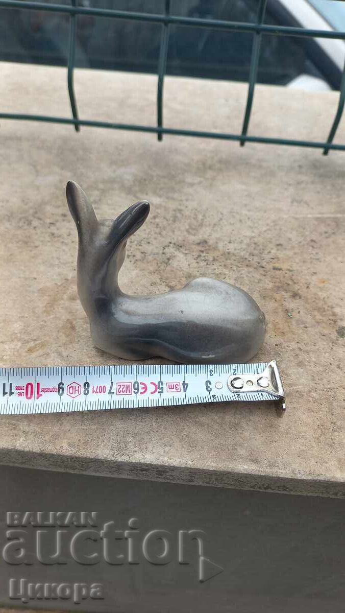 Auction OLD BULGARIAN PORCELAIN STATUETTE DEER Auction OLD BULGARIAN PORCELAIN STATUETTE DEER