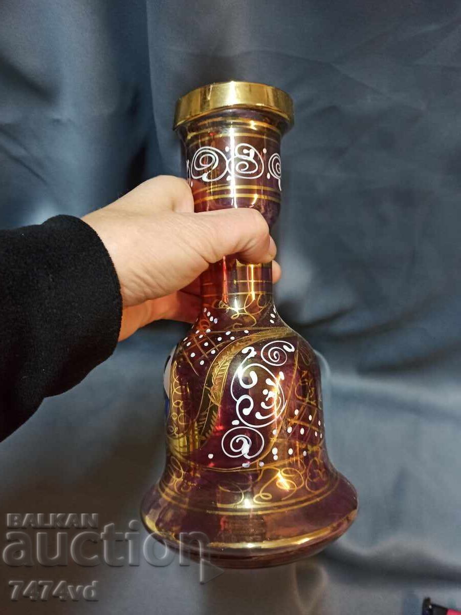 Auction Persian glass hookah base Qajar Naser Ad-Din Shan Auction Persian glass hookah base Qajar Naser Ad-Din Shan