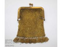 A hundred-year-old gold-plated ladies' purse